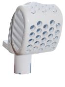 Access blocked: The Pool and Spa Drain ProteKtor inserts directly into the drain’s pipe. It's meant to prevent access and diffuse vacuum if the drain cover comes off.