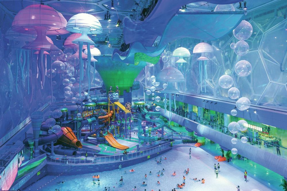 Happy Magic Watercube at the Beijing National Aquatics Center  | Beijing, China
