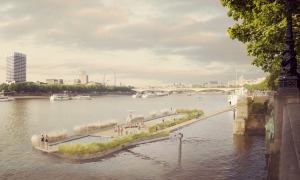 Temple Stairs – Courtesy Thames Bath Project, Studio Octopi