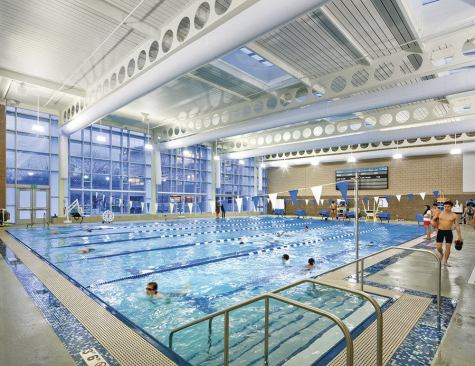 A competition-level scoreboard was an addition to the six-lane lap pool that will allow the facility to host swim meets, in addition to attracting lap swimmers.